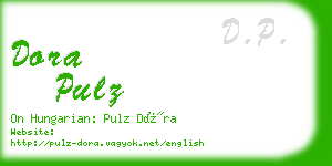 dora pulz business card